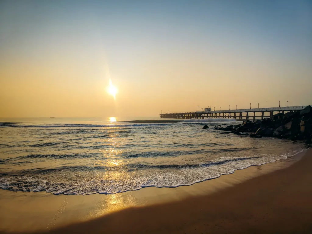 Sunset at Pondicherry Beache