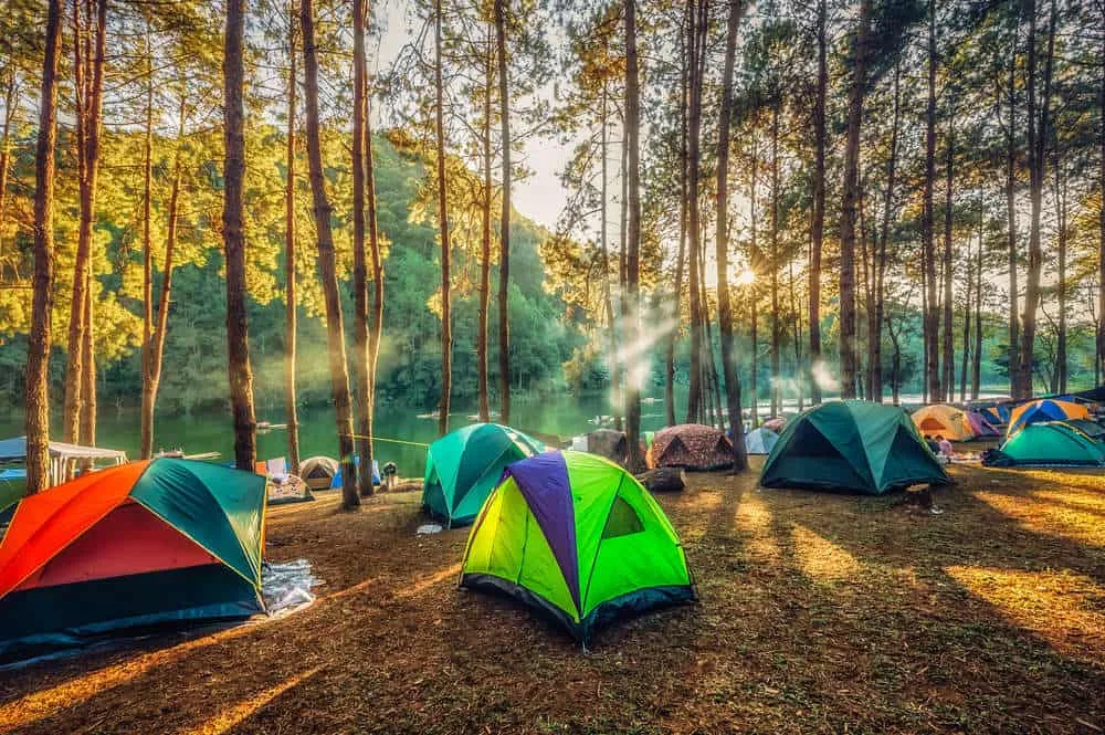 camping in the nature